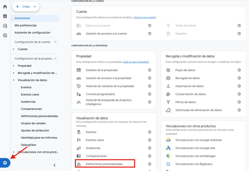 Crear dimensión personalizada